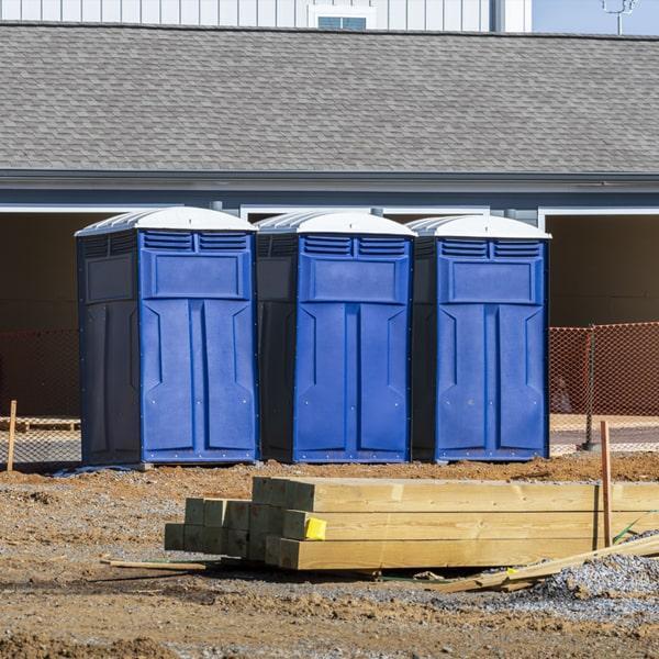 Heavy-duty construction site porta potty in Kingston, New York State