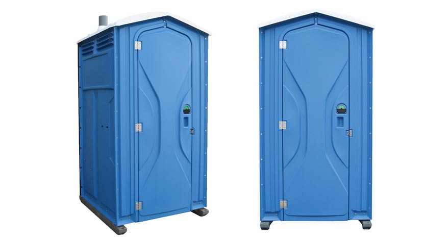 Long-term porta potty units on site in Kingston, New York State